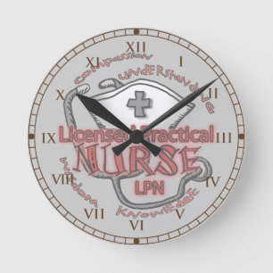 Horloge Ronde Infirmière LPN Axiome