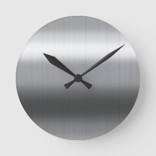 Horloge Ronde Inoxydable balayé
