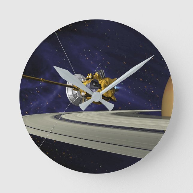Horloge Ronde Insertion d'orbite de Saturne Cassini (Recto)
