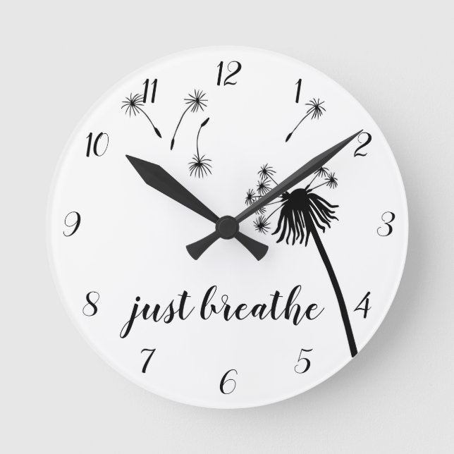 Horloge Ronde Inspirationnel noir/blanc JUSTE PLEINER LE Dandeli (Recto)