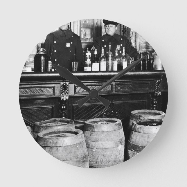 Horloge Ronde Interdiction - Police Speakeasy Raid Bootlegger -  (Recto)