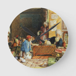 Horloge Ronde Intérieur d'une école, le Caire, 1890 (la semain