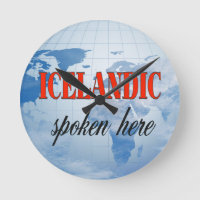 Islandais parlé ici terre nuageuse