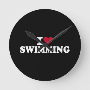 Horloge Ronde J'adore nager