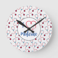 "J'aime la médecine" stethoscope médecin cadeau