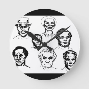 Horloge Ronde Jamaica national hero wall clock