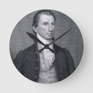 Horloge Ronde James Monroe, gravé par Asher Brown Durand (1796)