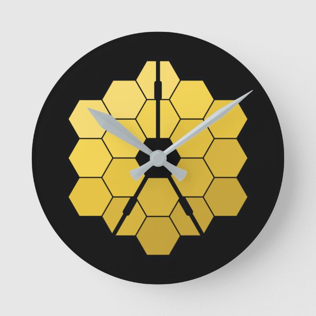 Horloge Ronde James Webb Space Telescope (JWST) Golden Mirror Th (Recto)