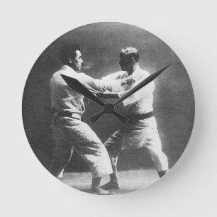 Horloge Ronde Japanese Judoka Jigoro Kano Kyuzo Mifue Judo