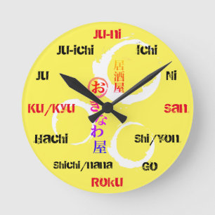 Horloge Ronde Japonais