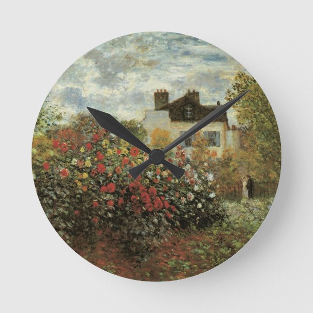 Horloge Ronde Jardin de Monet à Argenteuil par Claude Monet (Recto)