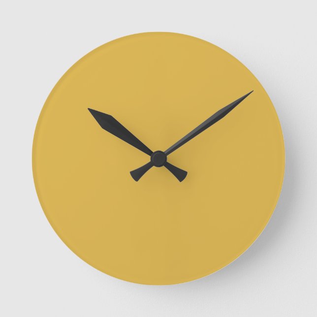 Horloge Ronde Jaune d'automne (Recto)