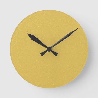Horloge Ronde JAUNE de crème anglaise de PANTONE avec de bonnes