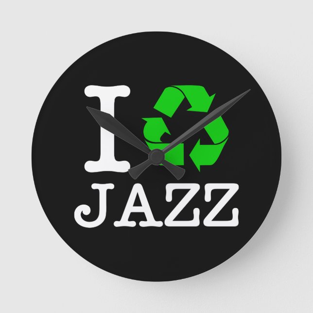 Horloge Ronde Je Recycle Le Jazz (Recto)