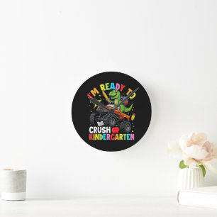 Horloge Ronde Je suis prêt à écraser la journée du premier jour