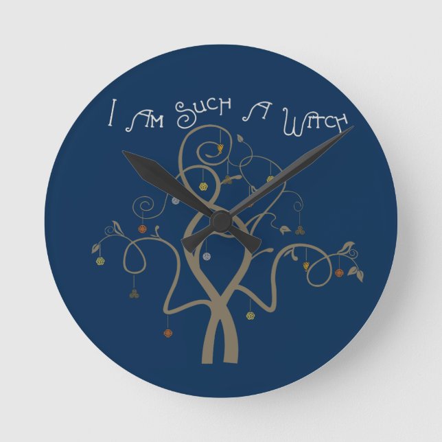 Horloge Ronde Je Suis Une Sorcière (Recto)
