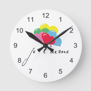Horloge Ronde Je' taime (Je t'aime)