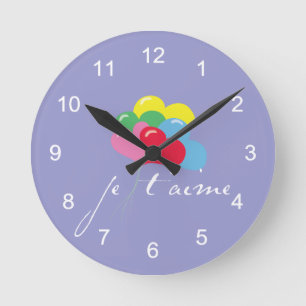 Horloge Ronde Je' taime (Je t'aime)