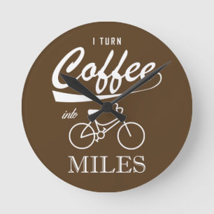 Horloge Ronde Je Transforme Le Café En Miles