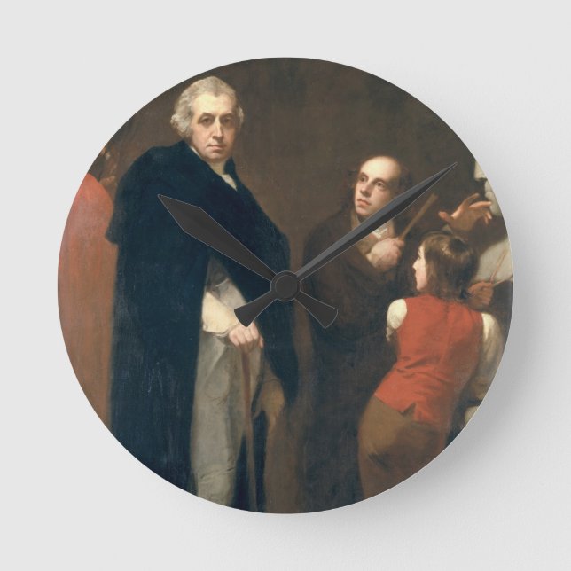 Horloge Ronde John Flaxman (1755-1826) modélisant son buste de W (Recto)