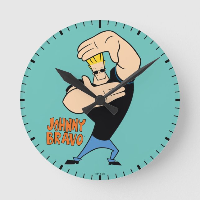 Horloge Ronde Johnny Bravo Picture Frame Pose (Recto)