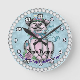 Horloge Ronde Joli Piggy