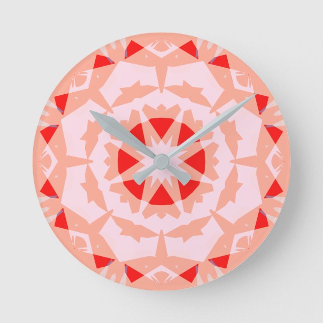 Horloge Ronde Joli rose Rouge Magic Star Fairytale Girls Nursery (Recto)