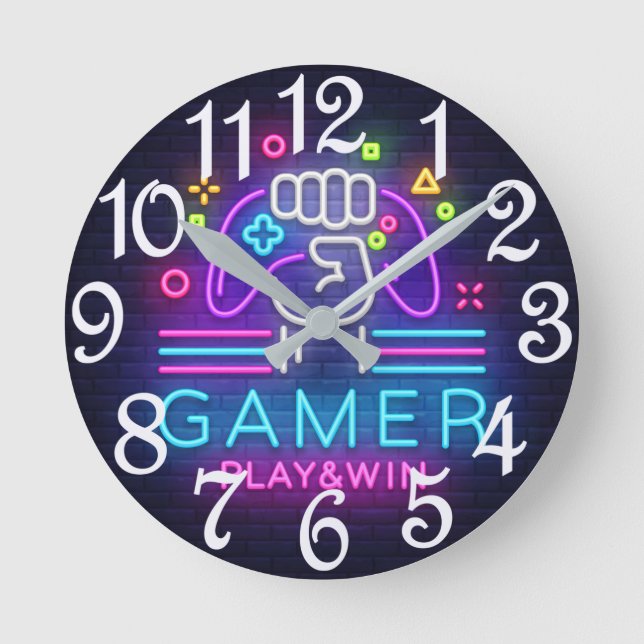 Horloge Ronde Jouer Et Gagner (Recto)