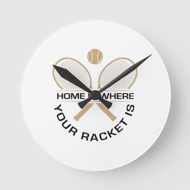Horloge Ronde Joueur de tennis (Recto)
