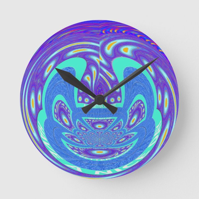 Horloge Ronde Jouez un Joyeux Jour (Recto)