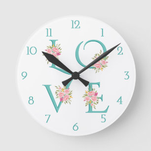 Horloge Ronde Jour de la Saint-Valentin
