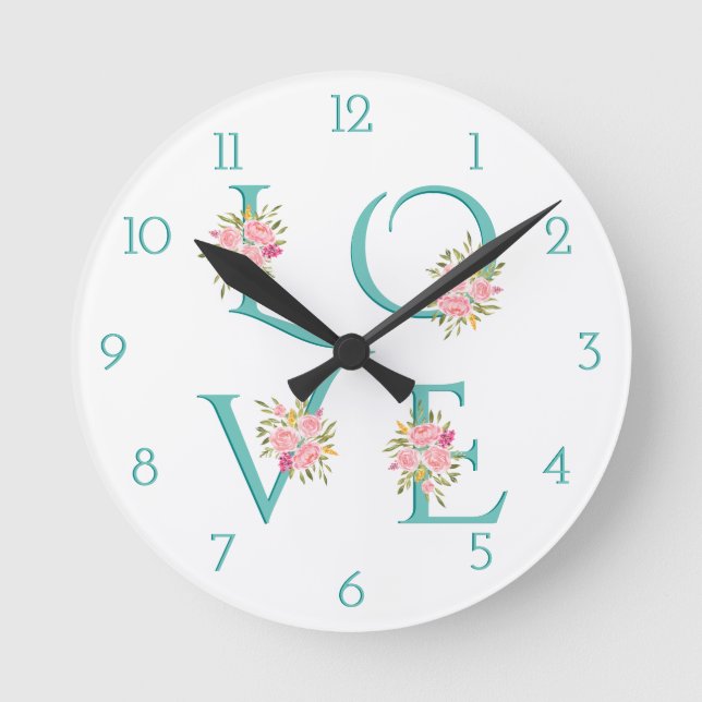 Horloge Ronde Jour de la Saint-Valentin (Recto)