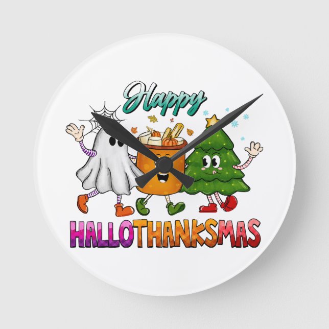 Horloge Ronde Joyeux Hallothanksmas (Recto)