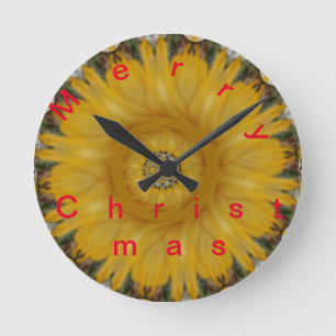 Horloge Ronde Joyeux Noël