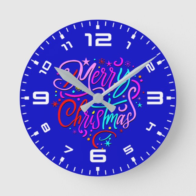 Horloge Ronde Joyeux Noël-83167 (Recto)