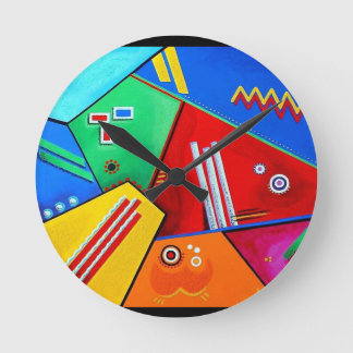Horloge Ronde Joyful Mood - Artwork by Galina -
