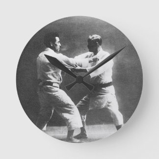 Horloge Ronde Judo de Judoka Jigoro Kano Kyuzo Mifue de Japonais
