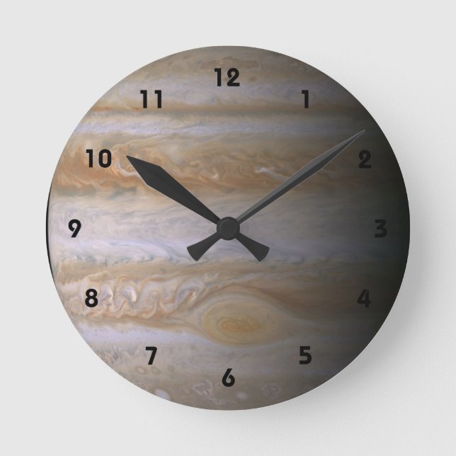 Horloge Ronde Jupiter plante astronomy nebula space galaxy (Recto)