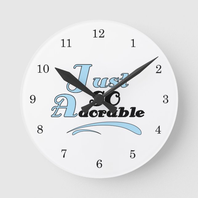 Horloge Ronde Juste adorable (Recto)