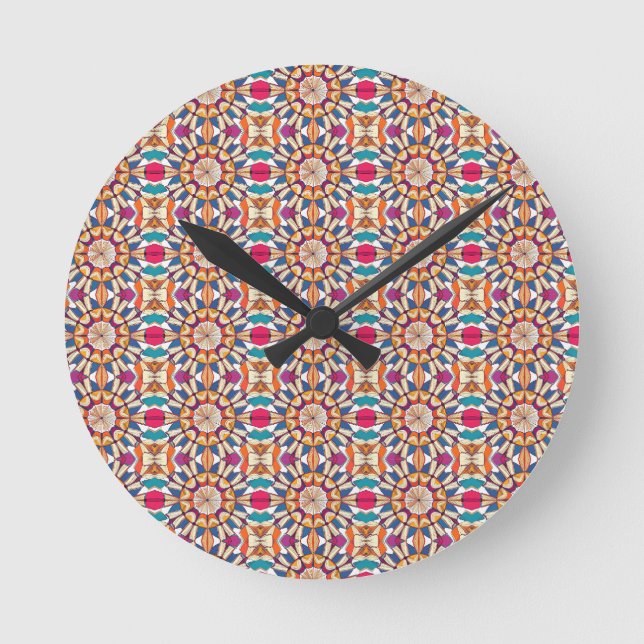 Horloge Ronde Kaleidescope of Books (Recto)