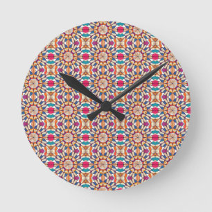 Horloge Ronde Kaléidoscope de Livres