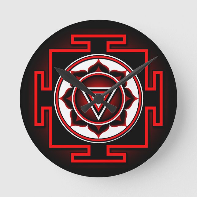 Horloge Ronde Kali Yantra (Recto)