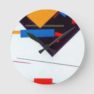 Horloge Ronde Kazimir Malevich Suprématisme