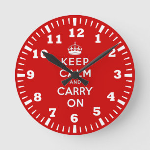 Horloge Ronde Keep calm
