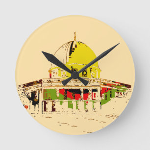 Horloge Ronde Keep Time with Jerusalem : Dôme du Rocher