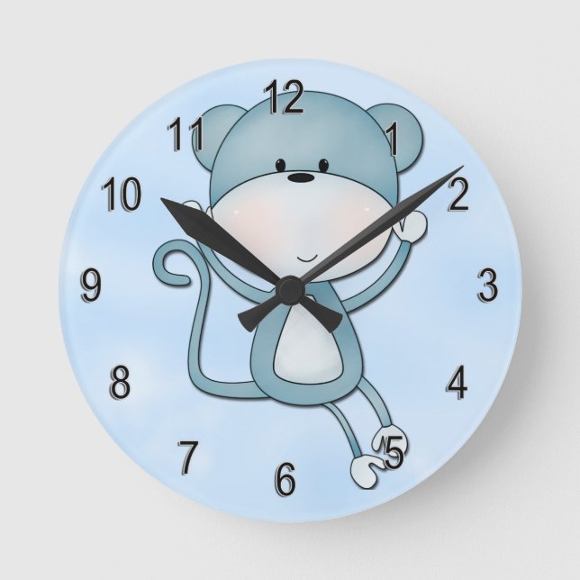 Horloge Ronde Kid's Clock Cute (Recto)