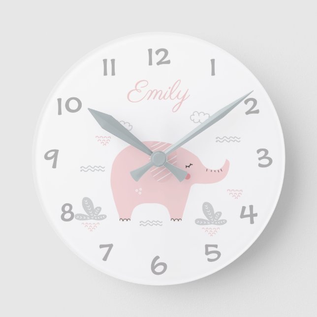 Horloge Ronde Kids/Nursery Wall Clock (Recto)