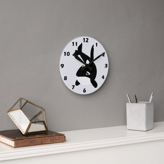 Horloge Ronde Killer Whale Design (Bureau)