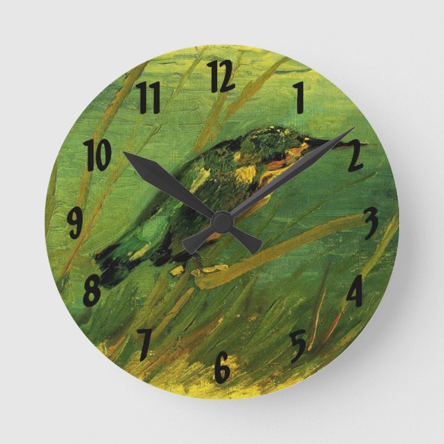 Horloge Ronde Kingfisher par Vincent van Gogh (Recto)