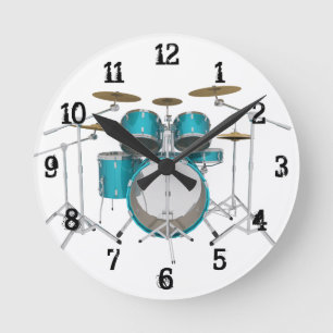 Horloge Ronde Kit de tambour:Horloge murale